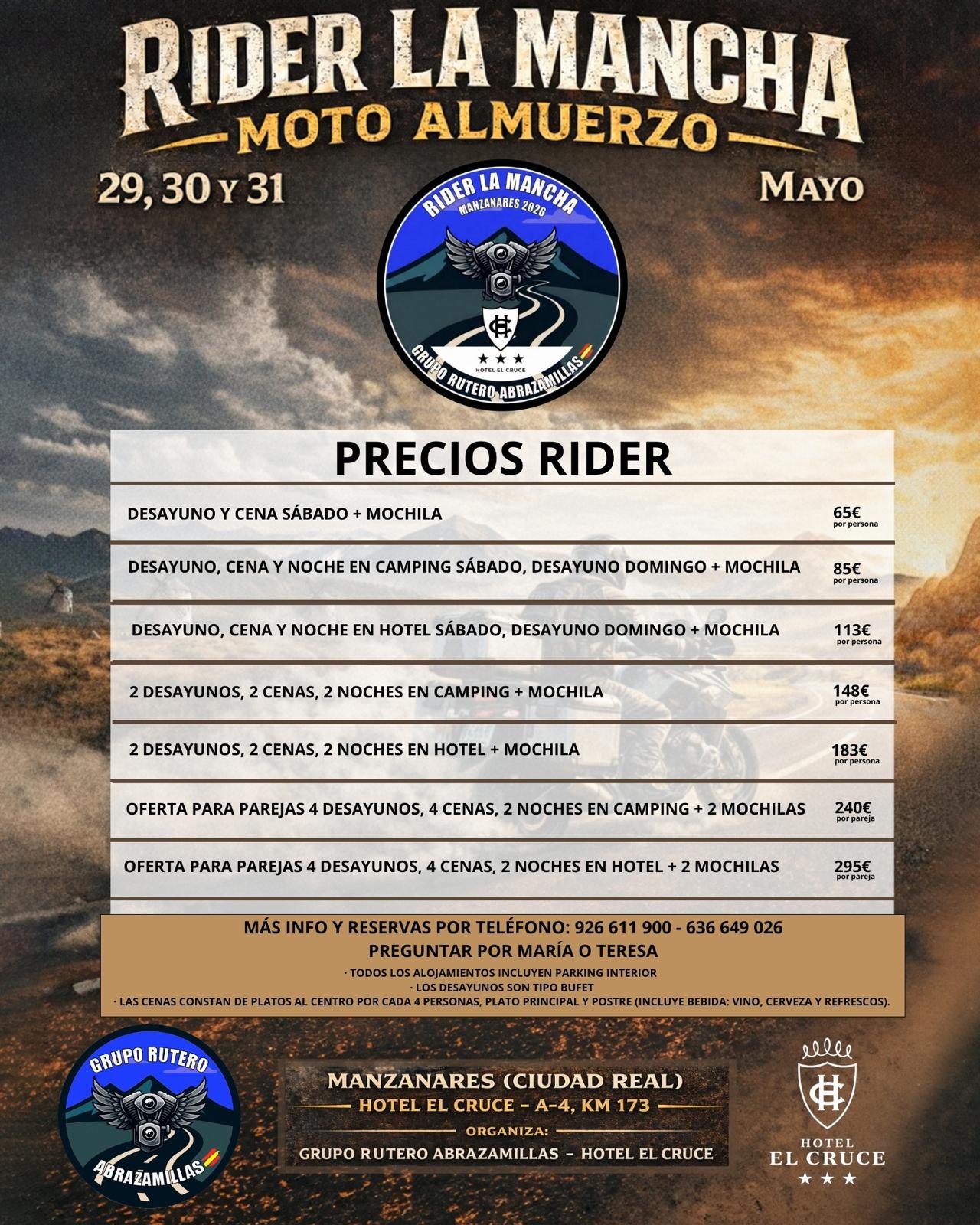 Precios y detalles concentración Abrazamillas